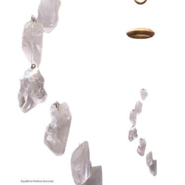 Imagem de Mensageiro Sino Dos Ventos Móbile Ponta Quartzo Cristal 01 - Equilíbri