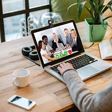 Imagem de Webcam de Ângulo Largo com Microfone Integrado Câmera USB para Computador Plug and Play Videoconferência Transmissão ao Vivo Estudo Online Chamadas em