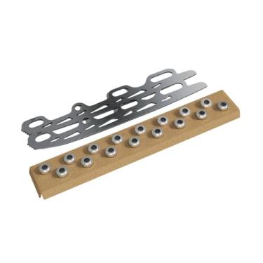 Imagem de Baoblaze Conjunto de 2 lâminas de patinação no gelo resistentes com 16 pinos de borda, versáteis e compatíveis, na cor, para patins de figura e esportes, L