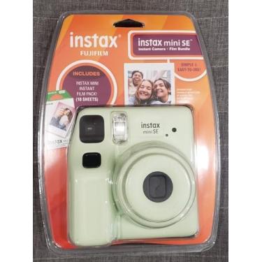 Imagem de Fujifilm Câmera instantânea Instax Mini SE com minifilme bônus, pacote com 10, verde (embalagem econômica)