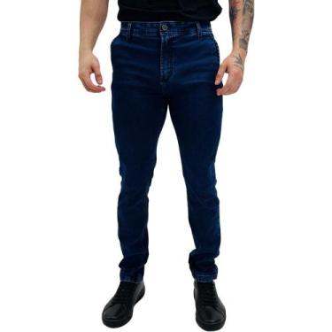 Imagem de Calça Voox Esporte Fino Slim Jeans Masculina, 48, Jeans