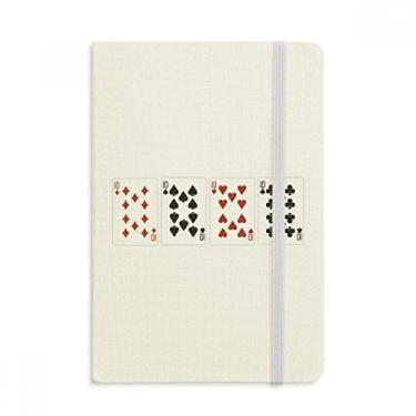 Imagem de Caderno Heart Spade Diamond Club com 10 padrões oficiais em tecido rígido clássico diário