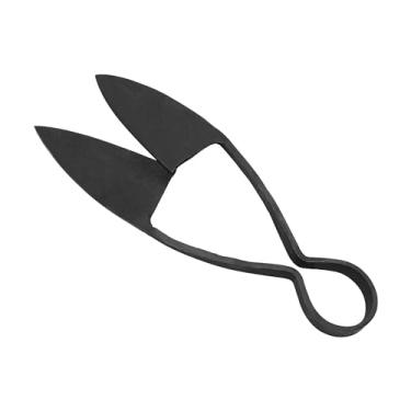 Imagem de Lord of Battles Tesoura de ferro feita à mão com corte de fio de aço suave, acessório medieval totalmente funcional, acabamento natural rústico (folhas medievais feitas à mão)