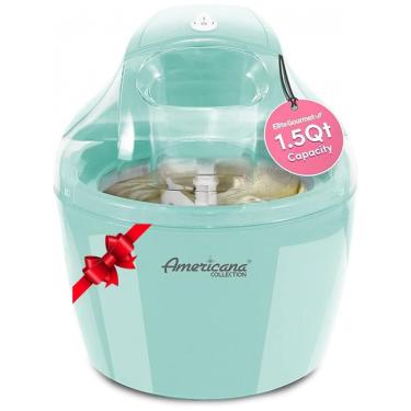 Imagem de Americana EIM 1400M Máquina de Sorvete Automática 1,5L de Capacidade, 110v, ELITE GOURMET EIM1400M, Azul