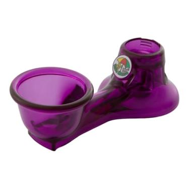 Imagem de Bebedouro Vida Mansa Mini Passeio Portátil Pet Cão Gato Violeta Transparente