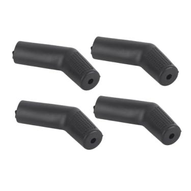 Imagem de GRCFUMO 4PCS Motocicleta Protetor de sapato de alavanca de mudança de marchas, tampa de slip slip slip de borracha, capa de pedal universal de alavanca de mudança para as (Preto)