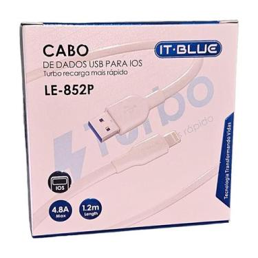 Imagem de Cabo De Carga E Dados USB  IOS 1.2M 4.8A ITBLUE LE852P - IT-BLUE, Bran