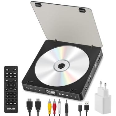 Imagem de Mini Leitor de DVD HD, Leitor de Dvd Externo, DvD Player Hdmi, CD Player, DvD Player, Leitores de DVD para TV, CD Player Portatil, Leitor de DvD, Aparelho DvD, Leitor de CD, Toca CD