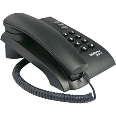 Imagem de Telefone De Mesa E Parede Com Fio Preto Pleno Intelbras Homologação: 23401609452