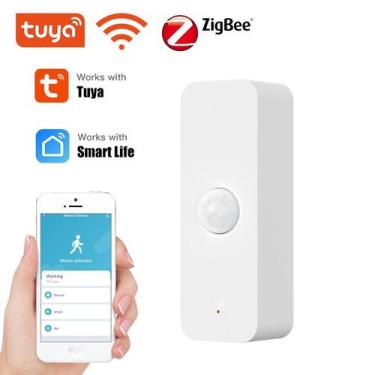 Imagem de Sensor de movimento PIR Tuya ZigBee WiFi Smart White 17g - yiweisai
