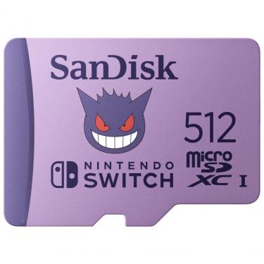Imagem de Cartão de memória SanDisk microSDXC 512GB Pokémon Gengar para Nintendo Switch
