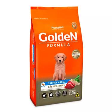 Imagem de Ração Premier Golden Fórmula Cães Filhotes Médio e Grande Carne e Arroz 15kg