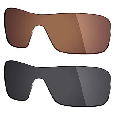 Imagem de 2 pares de lentes polarizadas de substituição da Mryok para óculos de sol Oakley Turbine Rotor – Opções