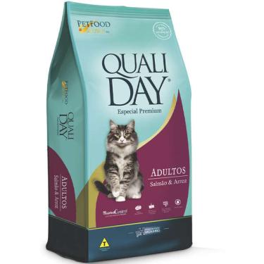 Imagem de Ração Qualiday Especial Premium Cat Adulto Salmão e Arroz - 3kg
