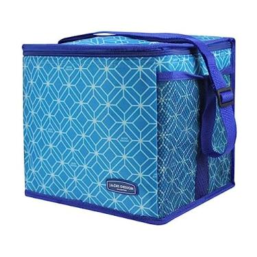 Imagem de Bolsa Térmica Feminina Grande Praia Fresh Jacki Design Azul
