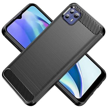 Imagem de KOARWVC Capa de celular para Moto G50 5G, Motorola G50 5G XT2149-1, capa de fibra de carbono, à prova de choque, resistente, antiarranhões, capa traseira de TPU macio para Motorola Moto G50 5G 2021