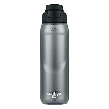 Imagem de Garrafa de água com canudo automático Contigo Fit, 946 ml, Licorice Grey