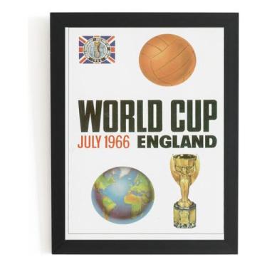 Imagem de Quadro Copa Do Mundo Fifa De 1966 Cartaz Poster Moldurado - Fanarte