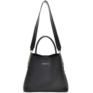 Imagem de Bolsa feminina saco preta tiracolo - Moncci 