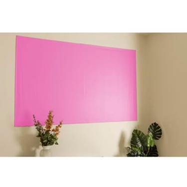 Imagem de Cortina Painel Blackout com Carrapicho Adesivo para Sala Quarto Cozinha com 1,35 Cms X 2,15 Cms (Rosa)