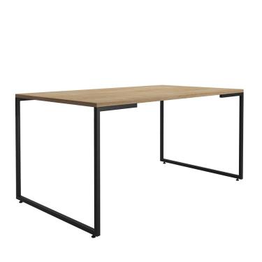 Imagem de Mesa de Jantar 06 Lugares Porto 160cm Preto