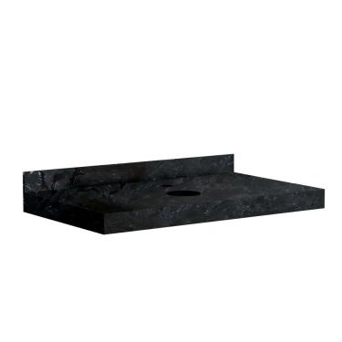 Imagem de Lavatório Para Banheiro Em Porcelanato 80Cm Para Cuba De Apoio Blu Black