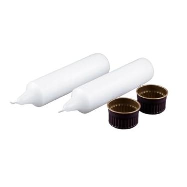Imagem de Coghlan's Pacote com 2 velas de emergência – velas sem cheiro de longa duração para falta de energia, kits de sobrevivência e preparação para emergências – iluminação confiável (tempo de queima de 6 a