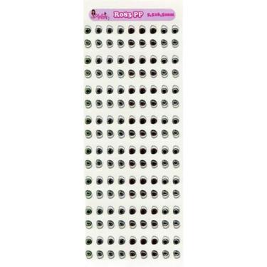 Imagem de Cartela De Olhos Resinados Styler Biscuit R083 PP - 5,5 X 6,5mm