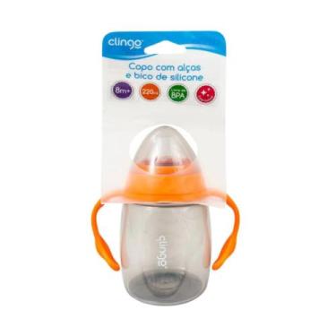 Imagem de Copo De Transição CLINGO Infantil Para Criança Com Alça E Bico Silicon