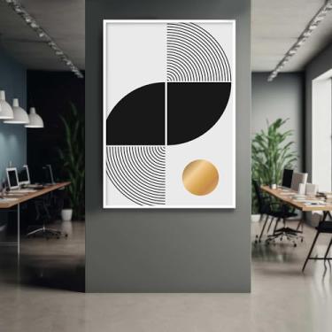 Imagem de Quadro com Moldura Arte minimalista Moderna Decorativo Grande Sala Quarto Hall