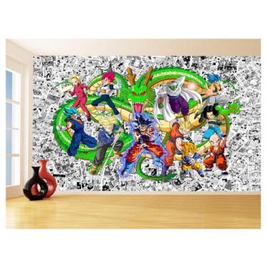 Imagem de Papel De Parede 3D Dragon Ball Goku Vegeta Anime 3,5M Dbz93 - Você Dec