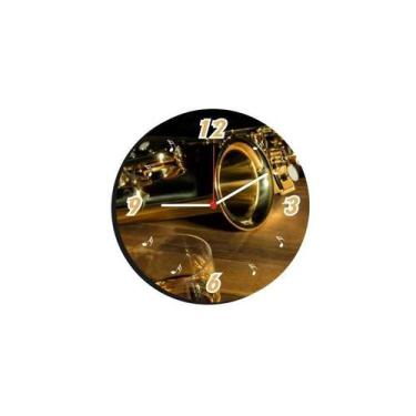 Imagem de Relógio De Parede Decorativo Estilo Música 31 - New Decor, Vinil