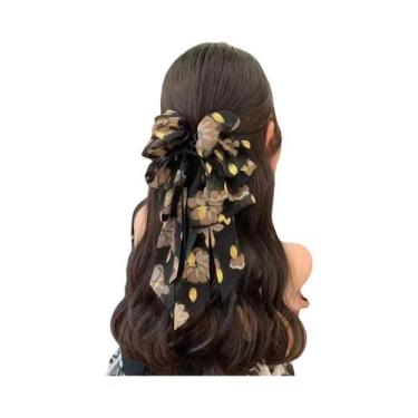 Imagem de Presilha De Cabelo Elegante Com Laço De Rosa Francesa Para Mulheres, P