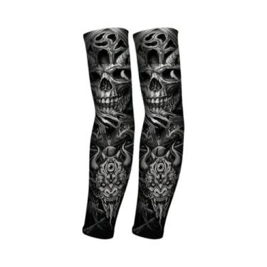 Imagem de Mangas De Braço Longas De Proteção Solar Para Verão, Sem Costura, Luva