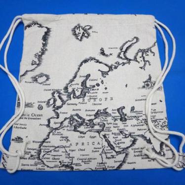 Imagem de Mochilas unissex Sacos de retroimpressão Mochila com cordão B - HUOGUO