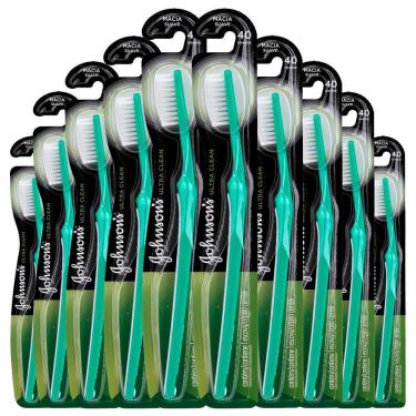 Imagem de Kit 10 Escova Dental J&j Reach Ultra Clean Macia