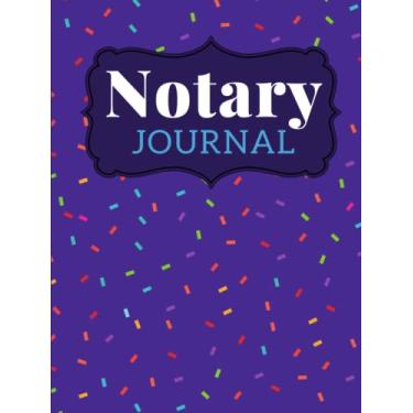 Imagem de Hardcover Notary Journal: 8.5x11 Large Notarial Logbook / With 200 Numbered Pages - Two Records Logs Per Page / 400 Records / Colorful Abstract ... Purple / Ledger Book Gift For Signing Agents