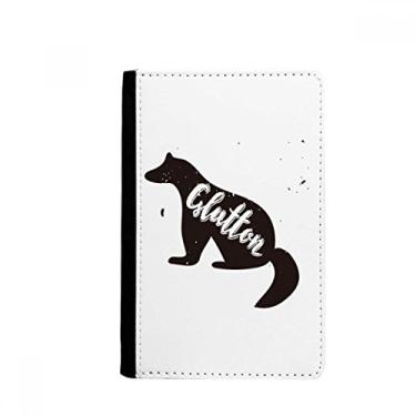 Imagem de Glutton Porta-passaporte de animal preto e branco Notecase Burse carteira porta-cartões