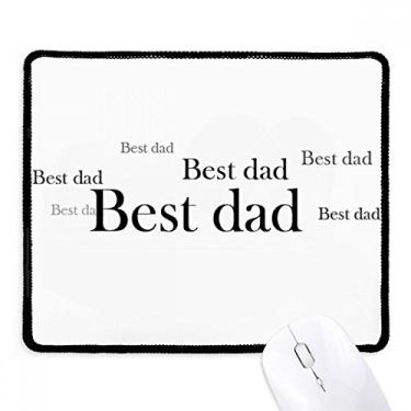 Imagem de Mousepad com citação Best Dad Festival Tapete de borracha para jogos