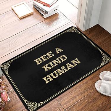 Imagem de Tapete em camadas para varanda frontal abelha um tipo humano capacho adolescente decoração de quarto de menino material de banheiro (cor: cor, tamanho: 40 x 60 cm)