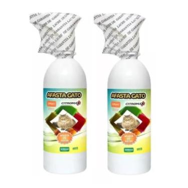 Imagem de 2 Afasta Gato Repelente Citromax 500ml Oleo De Laranja