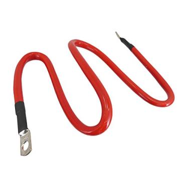 Imagem de Cabo de substituição de bateria de 91,44 cm, extremidades de parafuso de cobre de 10 mm, super resistente 2 AWG 100% cobre, automóvel, marítimo, barco, solar, trator, cortador, carrinho de golfe, motocicleta, equipamento pesado, da Tech Team