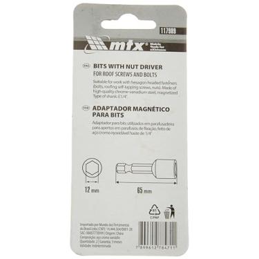 Imagem de Mtx Soquete Magnetico Para Parafusadeira D = 12 Mm L = 65 Mm