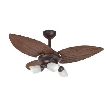 Imagem de Ventilador de Teto Infinity Lótus Spot Marrom 3 Pás Imbuia 220 V 1026,