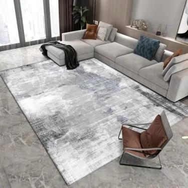 Imagem de Tapete cinza claro verde estilo moderno decoração de sala de estar tapete grande sofá cabeceira área tapetes quarto sala, flanela 14.200 x 300 cm 78,7 x 118 pol.