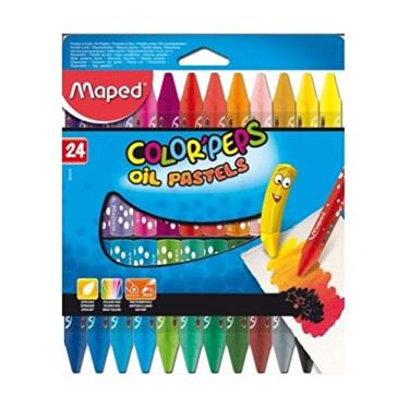 Imagem de Giz Pastel Color Peps Estojo 24 Cores, Maped 44, Multicor