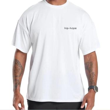 Imagem de Camiseta Masculina Oversized Algodão Streetwear Fitness HipHope-Masculino