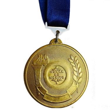 Imagem de Medalha 35mm Ouro Prata Bronze Gravado Honra Ao Mérito ouro
