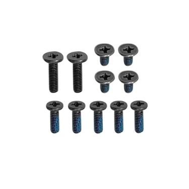 Imagem de Zahara Parafusos de substituição da capa inferior inferior preta para ASUS Vivobook X1404 X1404VA X1404VAP X1404ZA、X1504 X1504VA X1504VAP X1504ZA (2 longos, 5 médios e 4 curtos)