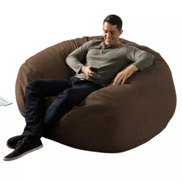 Imagem de Puff Gigante Redondo140x20 Sem Enchimento Suede Premium Linha Gold